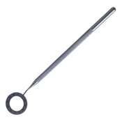 Mendez Degree Gauge, Stainless, Round And Knurled Handle with Dull finish, Calibrated Every 10 Degrees From 0 Degrees To 180 Degrees, Inner Dimensions Are 3/4" (12mm), And Overall Length Of 4 5/8" (117mm) 